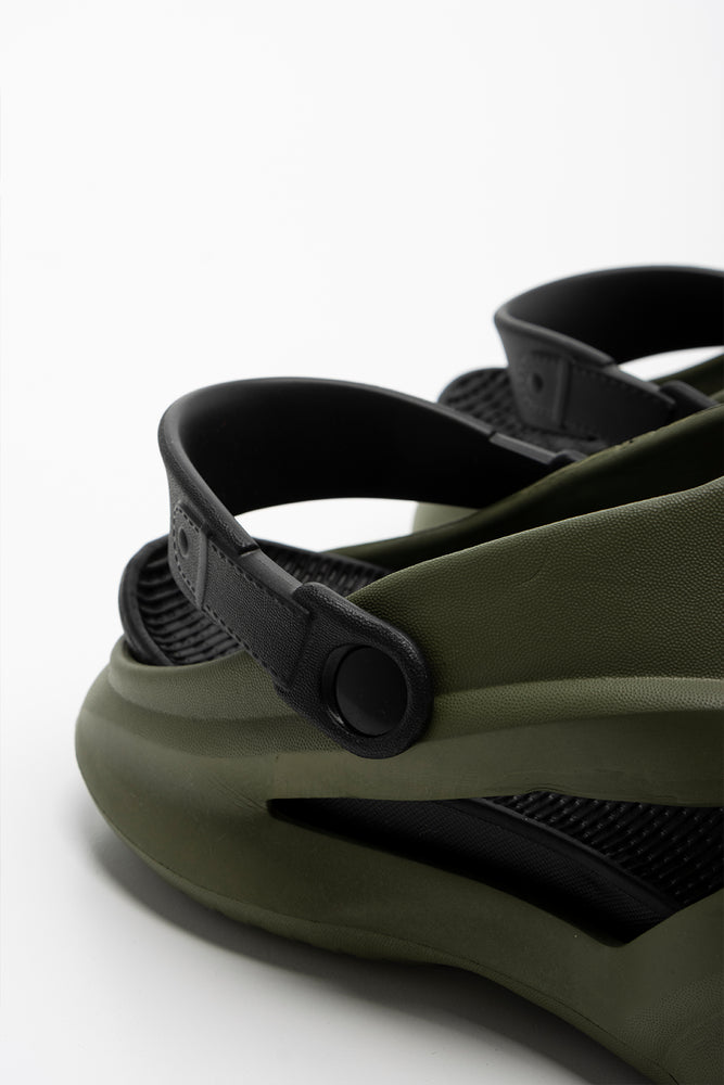 2 Part Clog Olive Green (3)