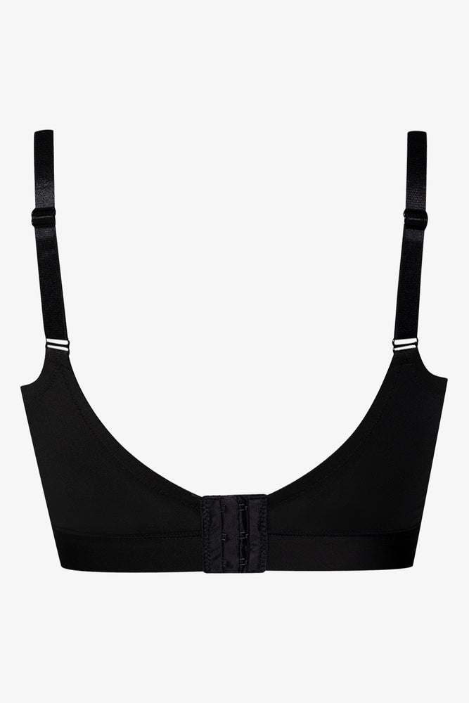 2 Pack Smooth Padded Wire Free Bra Big Black & White (3)