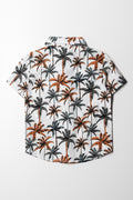 Short Sleeve Linen Shirt Cream (3)