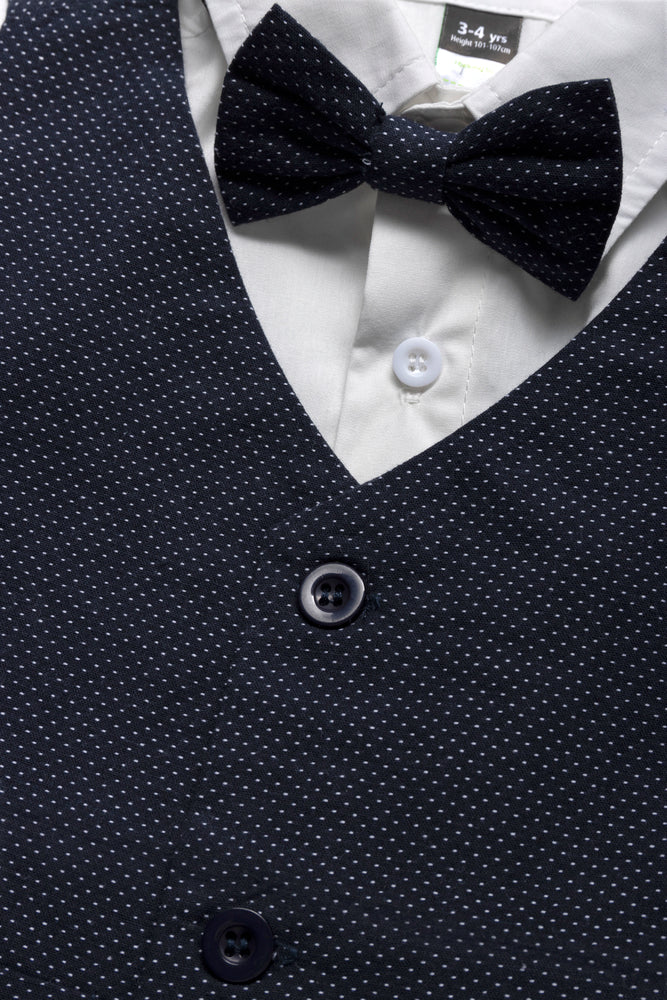 3 Piece Short Sleeve Smart Set Navy (1)