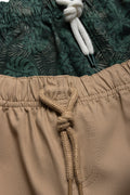 2 Pack Woven Shorts Green & Stone (1)