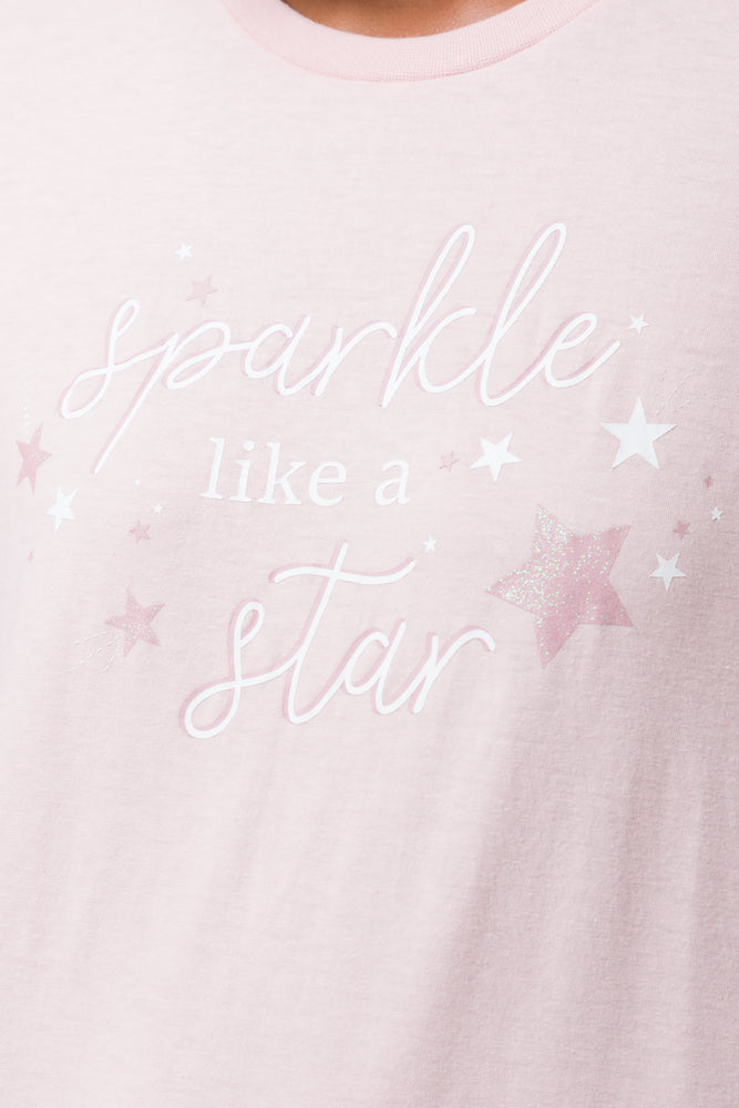 Sparkle Like A Star Capri Set Pink (3)