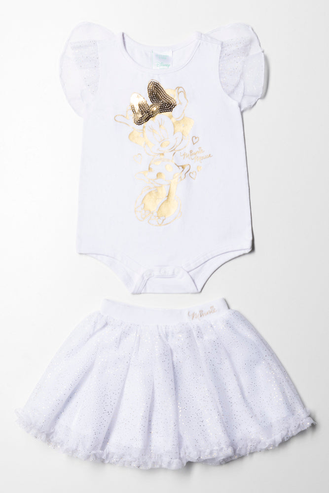 Minnie Mouse Tutu Set With Wings White