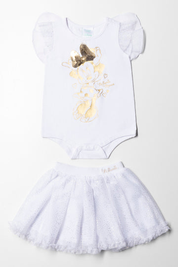 Minnie Mouse Tutu Set With Wings White