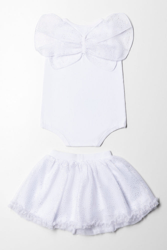 Minnie Mouse Tutu Set With Wings White (5)