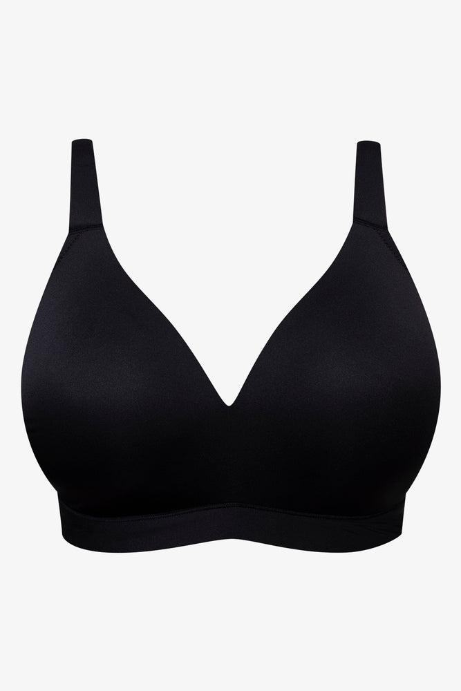 Plus Size 2 Pack Padded Wire Free Bras Black (2)