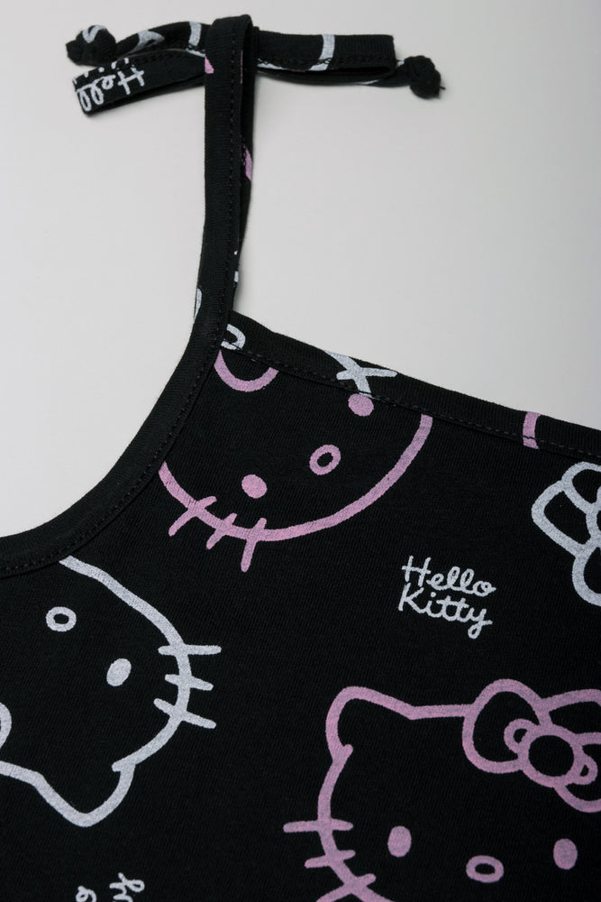 Hello Kitty 2 Pack T-Shirts Black And Pink (1)