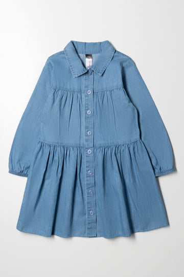 Denim Shirt Dress Blue