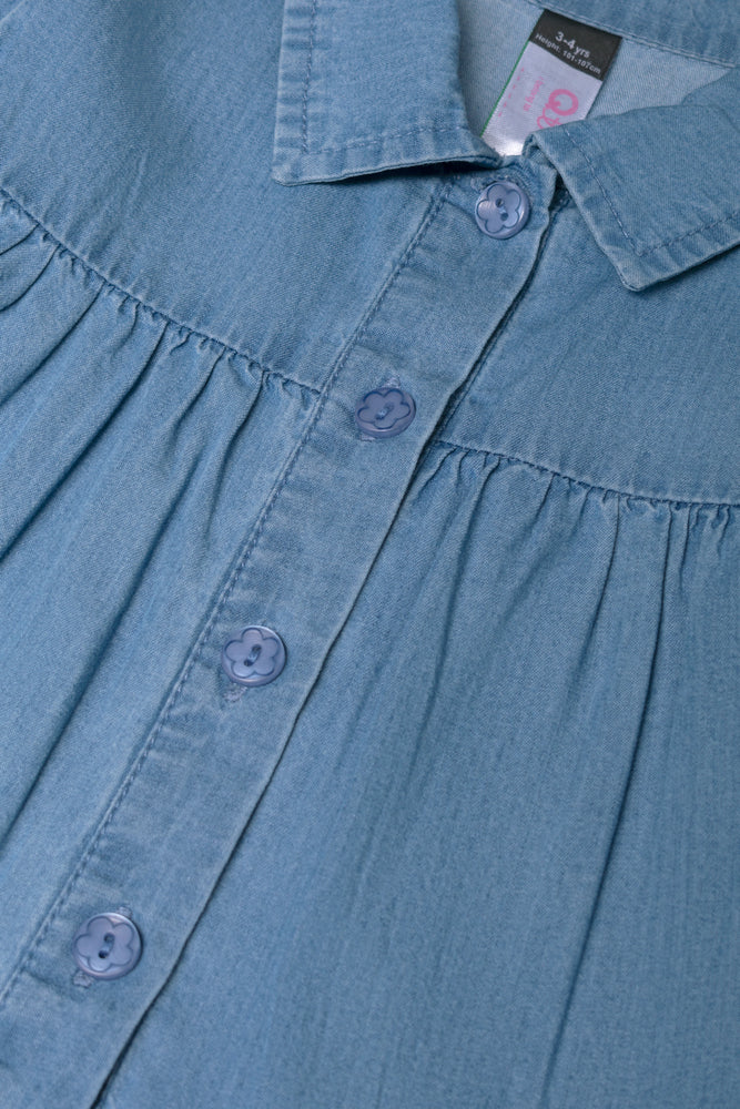 Denim Shirt Dress Blue (1)