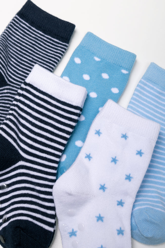5 Pack Socks Blue