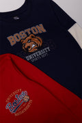 2 Pack Tiger Long Sleeve T-Shirts Navy & Red (1)