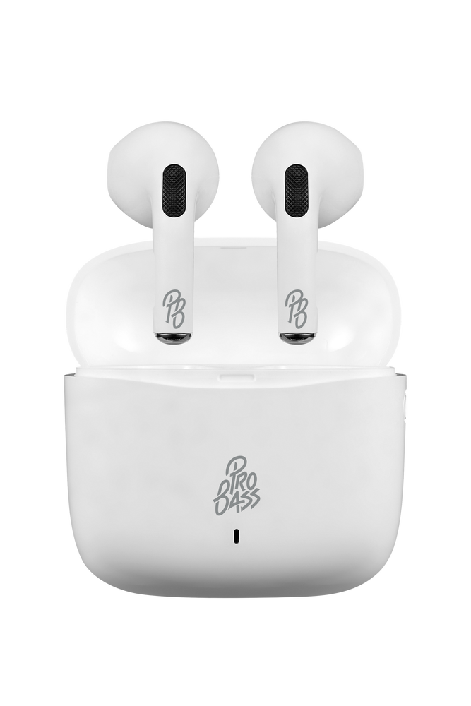 Pro Bass Pristine Series TWS Earphones White (1)