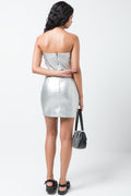 Bodycon Dress Silver (2)