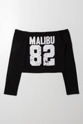 Malibu Off The Shoulder Top Black