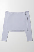 Tokyo Off The Shoulder Top Grey (2)