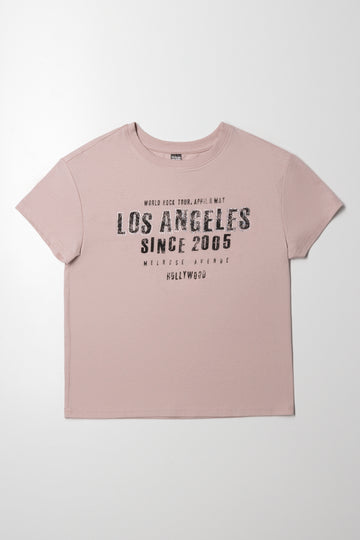 Los Angeles Short Sleeve T-Shirt Natural