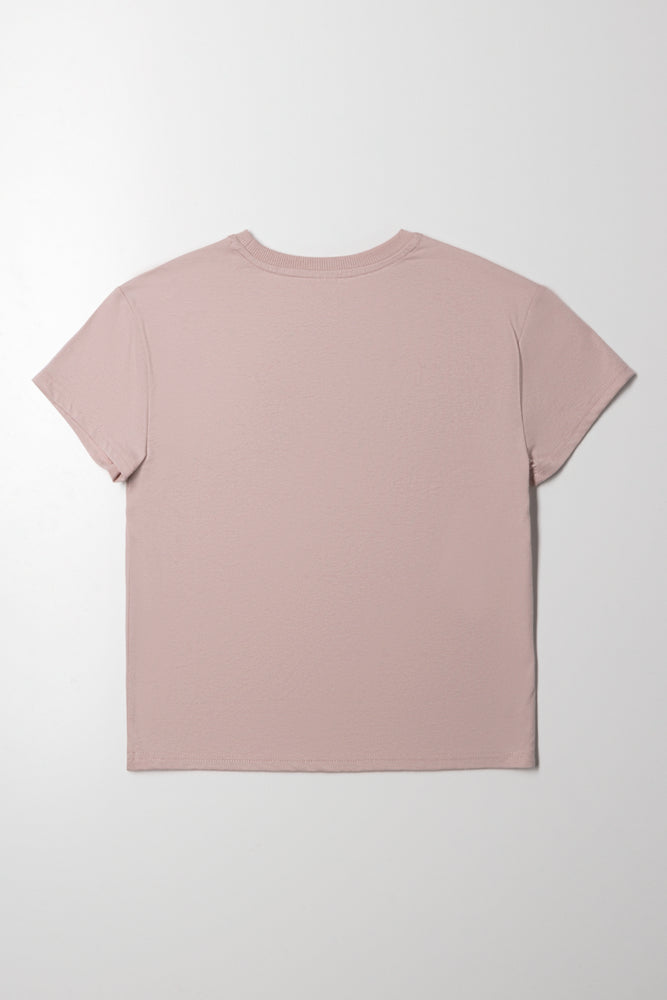Los Angeles Short Sleeve T-Shirt Natural (1)
