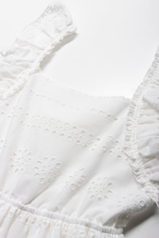 Anglaise A Line Dress White (1)
