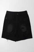 Rip And Repair Bermuda Shorts Black