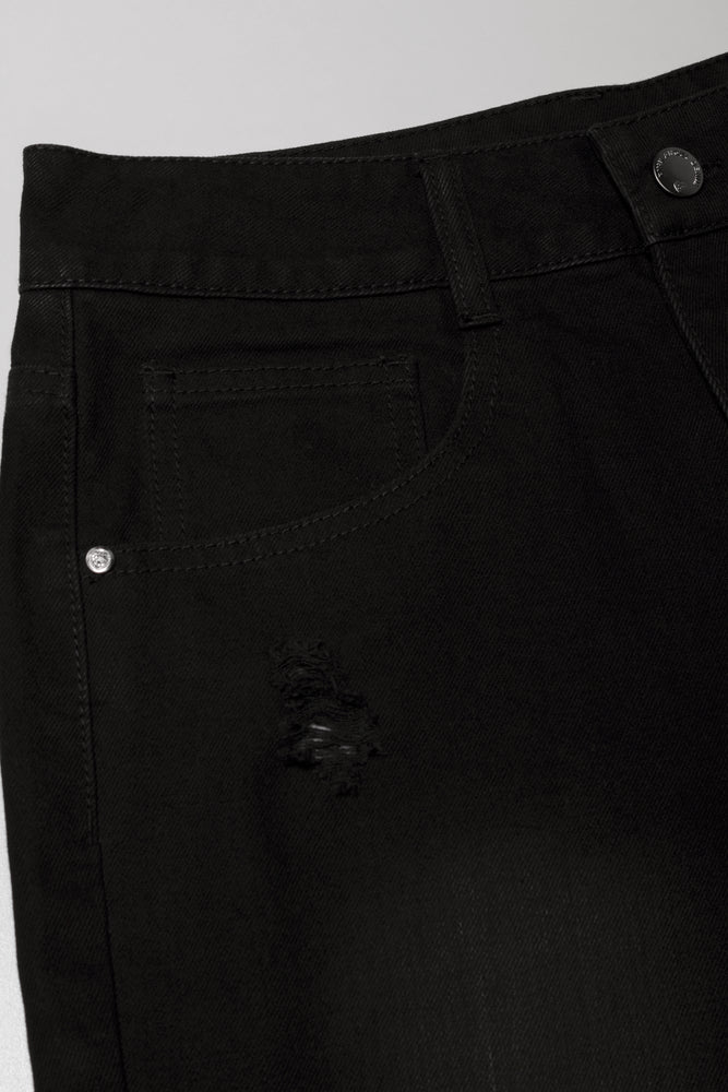 Rip And Repair Bermuda Shorts Black