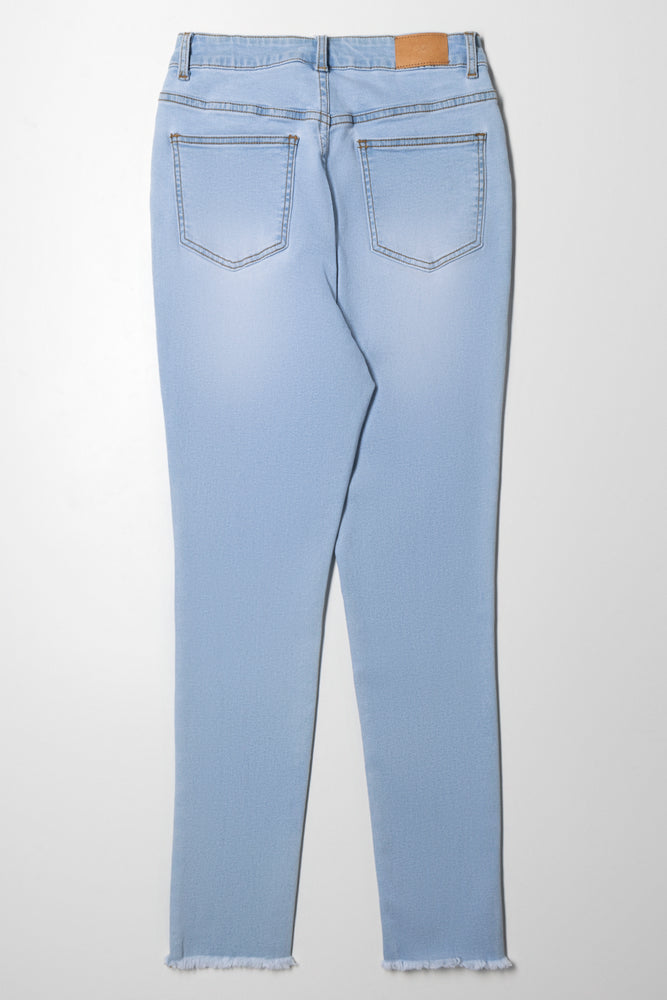 Curvy Skinny Denim Jeans Light Blue