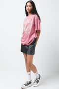 Oversized Graphic T-Shirt Pink (1)