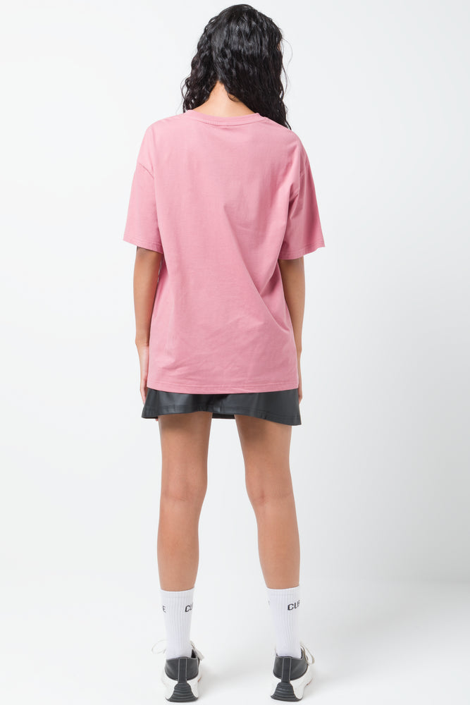 Oversized Graphic T-Shirt Pink (2)