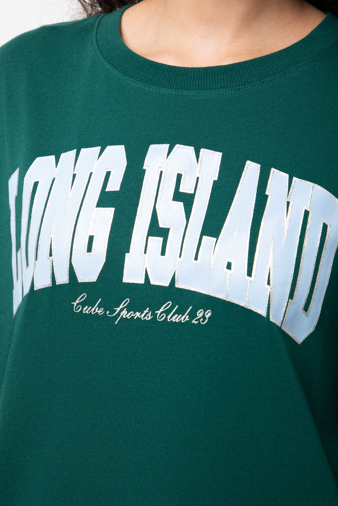 Oversized Graphic T-Shirt Green (3)