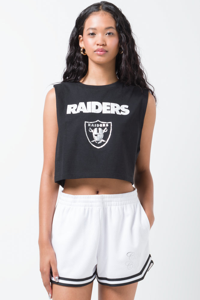 Raiders Oversized Muscle T-Shirt Black