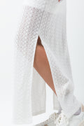 Crochet Textured Dress White (3)