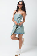 Denim Bodycon Dress Blue (1)