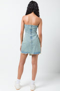 Denim Bodycon Dress Blue (2)