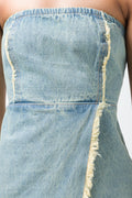 Denim Bodycon Dress Blue (3)