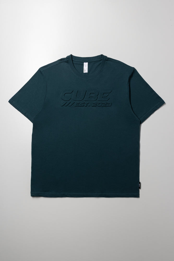 Flocked Print T-Shirt Green