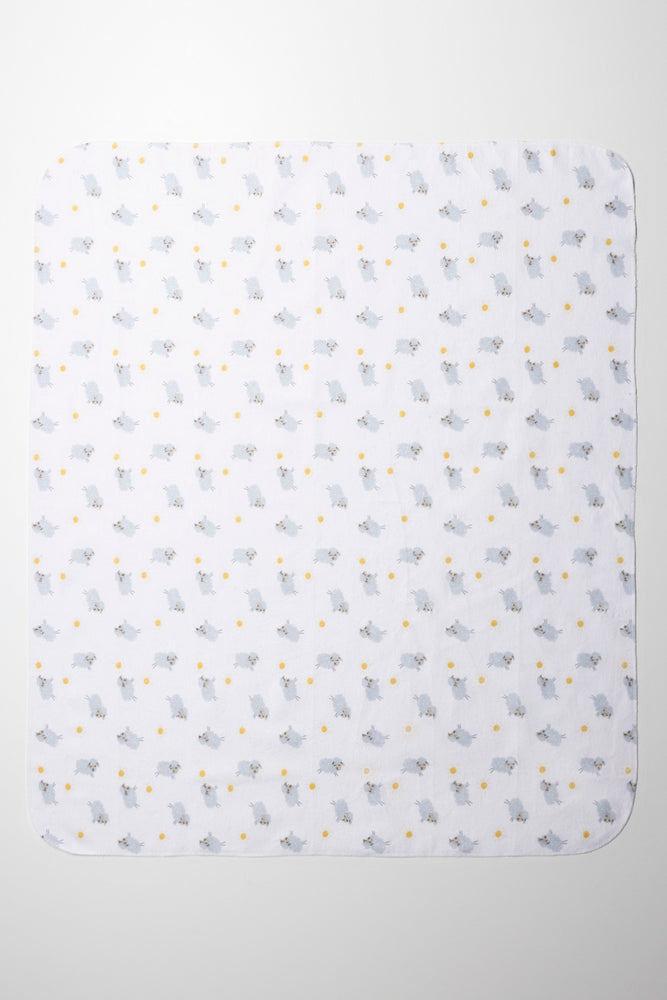 3 Pack Sheep And Sun Receiver Blankets Grey (2)