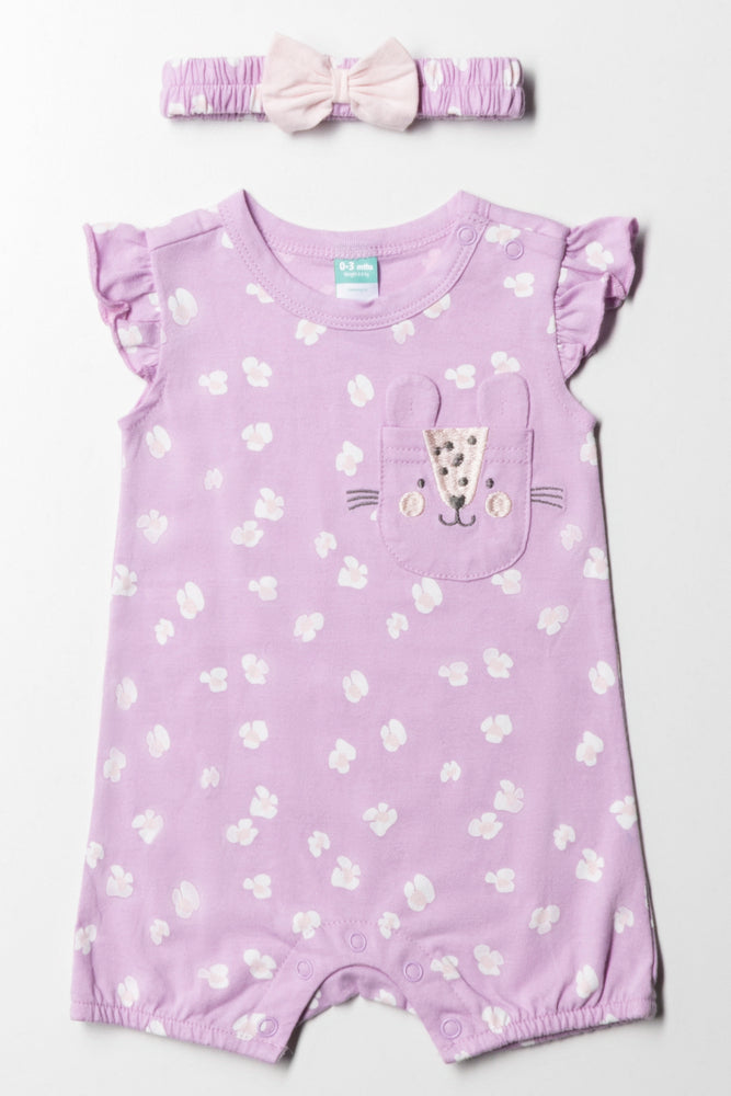 Pocket Romper Lilac