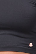 Seamless Long Sleeve Crop Top Black (3)