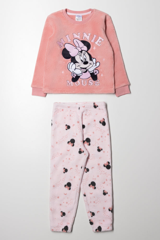 Minnie Mouse Fleece Set Pink