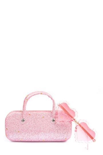 Sunglasses And Case Set Pink