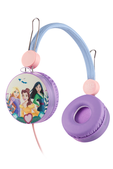 Disney Princesses AUX Headphones Purple & Blue