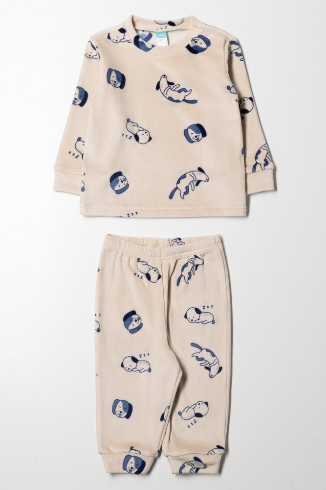 Fleece Pyjamas Puppy Island Natural