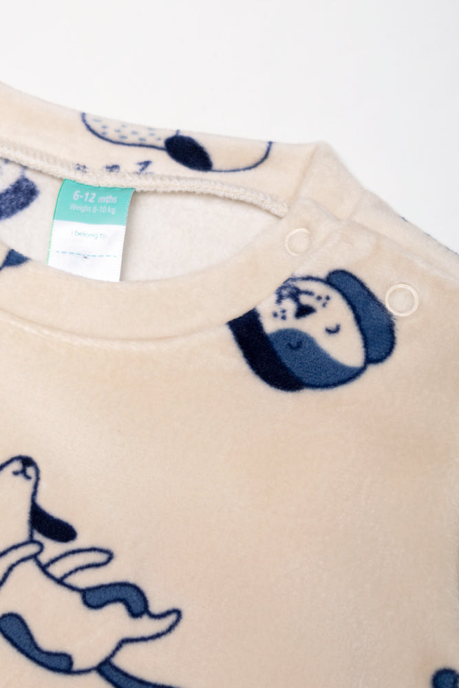 Fleece Pyjamas Puppy Island Natural