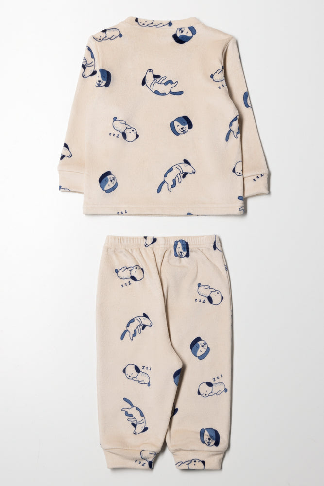 Fleece Pyjamas Puppy Island Natural (3)