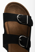 Double Band Buckle Sandal Black (4)