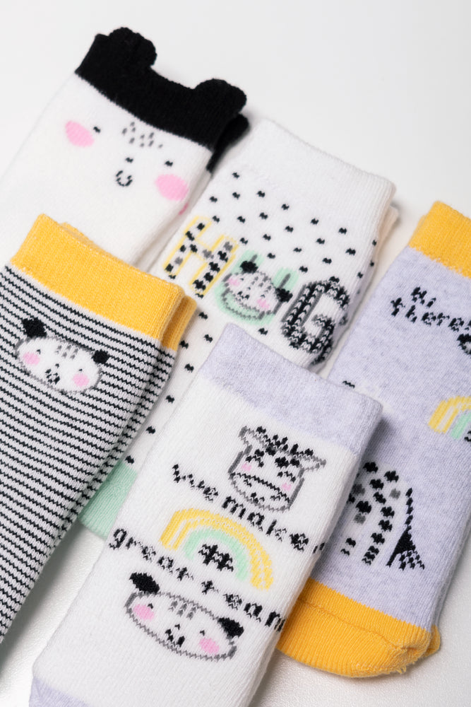 5 Pack Socks Multi (1)