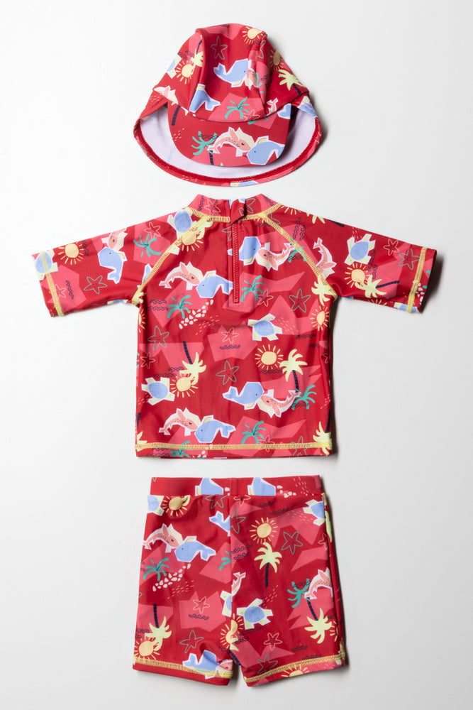 3 Piece Swim Set Red (5)