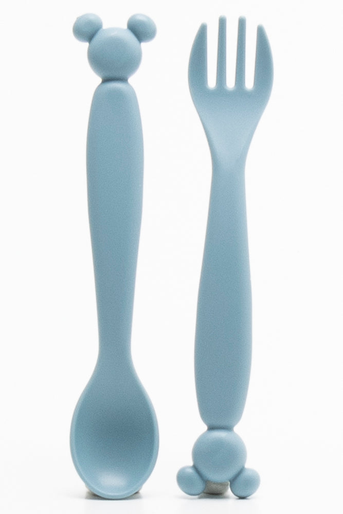 Mickey Mouse 4 Piece Feeding Set Teal (3)