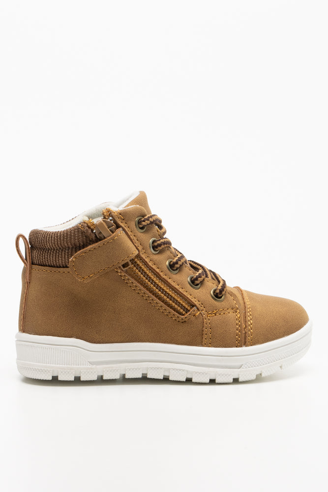 High Top Sneakers Brown