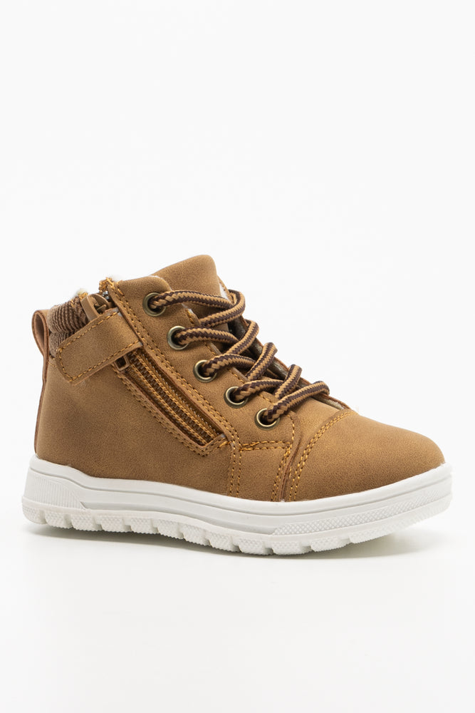 High Top Sneakers Brown (1)