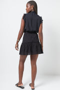 Anglaise Flare Mini Skirt Black (2)